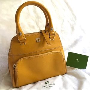 Kate Spade Small Leather Handbag Bowler vintage